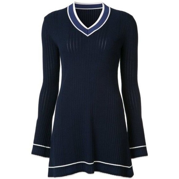 Misha Nonoo Navy Alicia Knit Dress Size M